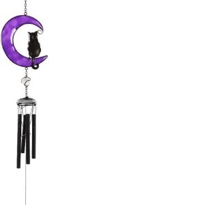 Cat-on a-Moon Wind Chime