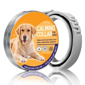 Collier apaisant pour Chiens, Taille réglable 25 Pouces – Collier à phéromones, Utilisation 60 Jours, Design Anti-anxiété pour Chien, adapté à Divers Chiens de Petite, Moyenne et Grande Taille